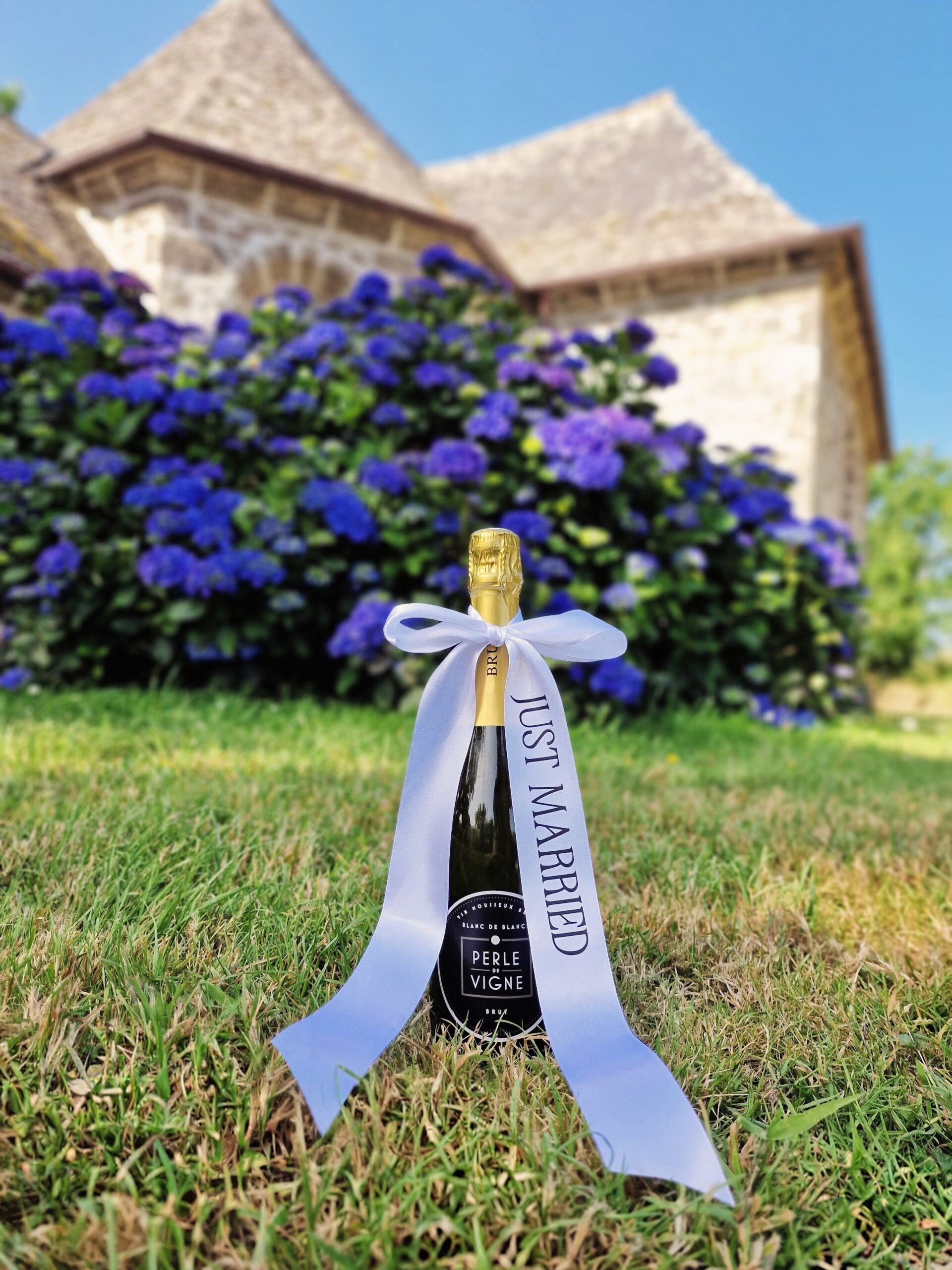 Gepersonaliseerde Bottle Bow voor een bruiloft
