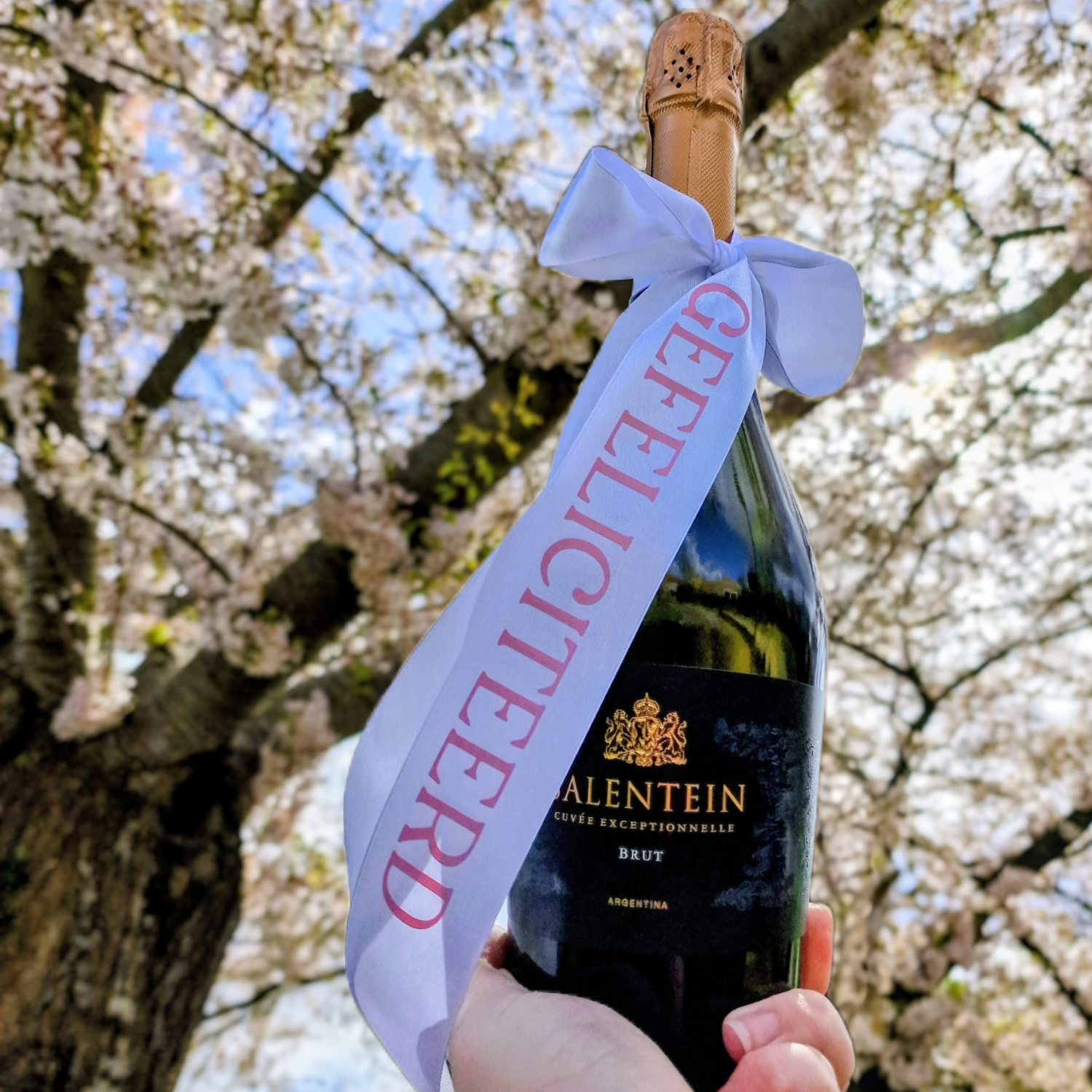 Gepersonaliseerde Bottle Bow van Atelier Strik